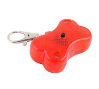 Pet Palace Dog Collar Tag Dog Bone Shaped ID Label Flashing Night Safety Light Neon LED Pet Tag Address Phone