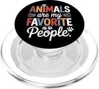 Pet Parent Animals Are My Favorite People Fur Family PopSockets PopGrip for MagSafe