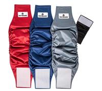 Pet Parents Premium Washable Dog Belly Bands & Extendrs, (3pack) of Male Dog Diapers, Male Dog Wraps, High Absorbing Belly Band for Male Dogs, Color: Kingsmen, Size: Medium Dog Belly Band