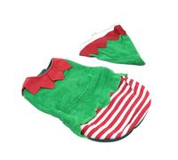 Pet Party Costume Christmas Dog Jumpsuit Santa Clause Costume Puppy Vest T- Shirts Pet Pouch Hoodie Dog Christmas Outfit (Green XL)