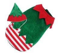 Pet Party Costume Christmas Dog Jumpsuit Santa Clause Costume Puppy Vest T- Shirts Pet Pouch Hoodie Dog Christmas Outfit (Green S)