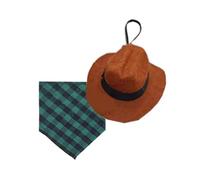 Pet Party Homburg Hat Bandana For Hamster Stylish Triangle Pet Scarfs For Small Pets Photo Props Cowboy Costume
