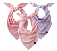 Pet Passion Bandit - The PET Bandana 100% Organic Cotton Pet Bandanas Clothes for Small, Medium, Large Dogs , Pink Tie Dye, Extra Small/Small