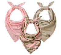 Pet Passion Bandit - The PET Bandana 100% Organic Cotton Pet Bandanas Clothes for Small, Medium, Large Dogs , 3-Pack Pink Camo, X-Small/Small
