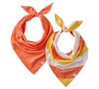 Pet Passion Multipack 100% Organic Cotton Pet Bandanas for Small, Medium and Large Dogs, Candy Corn, Medium/Large