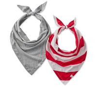 Pet Passion Multipack 100% Organic Cotton Pet Bandanas for Small, Medium and Large Dogs, Red Sold Stripe, X-Small/Small