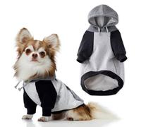 Pet Passion Rocky II - The Extra Comfy Hoodie, Organic Cotton and Recycled Poly Dog Hoodie Pet Coat Sweater for Small, Medium, Large Dogs , Heather Gray Color Block, X-Large