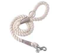 Pet Passion Rowan - The Twisted Rope Training Leash Cotton Durable Heavy Duty Leashes, 4 Ft. for Close Walks for Small, Medium, Large Dogs , Dappled Cashmere