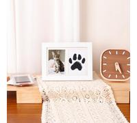 Pet Paw Print Picture Frame Kit, Dog Nose Print Kit For Dog Cat Keepsake | Dog Nose Print Kit, Pet Paw Print Impression Kit, Pet Memorial Frame with Seal pad and seal paper, Family Couple Memory Gift