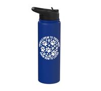 Pet Paw Prints Animals Speak to Those Who Know How to Listen Stainless Steel Insulated Water Bottle