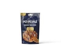 Pet People Chicken Trio Sticks 80g, Natural, Grain Free, High Protein, Dental Care, Dog Snacks - 8pc, 80g (12 Bags)