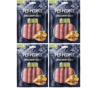 Pet People Duck Chewy Sticks 100g, Natural, Grain Free, High Protein, Dental Care, Dog Snacks - 8pc, 80g (1 Bag) (Pack of 4)