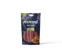 Pet People Duck Sticks 80g, Natural, Grain Free, High Protein, Dental Care, Dog Snacks - 8pc, 80g (1 Bag)