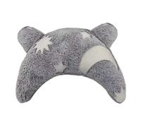 Pet Pillow, Soft U Shape Pillow, Plush Neck Support, Glow-in-the-Dark Comfort, Calming Use, Ideal for Dogs Cats Travel Rest, 14.96x9.45x3.15 Inches, Gray Color, 1 Piece