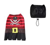 PET Pirates Cloth Hat Season, Breathable Polyester Dog Apparel | Timeless round Neck Design, Elastic Back Band, Cute Photo Props, Daily Wear for Pets and Furniture