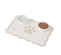 Pet Placemat Absorbent Anti Slip Dog Bowl Mat Diatomaceous Earth Pet Mats For Water And Food Bowl(Color-01,L)