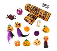 Pet Play Tunnel Set - 3 Way Foldable Tube Passage, FoldingIndoor Channel Toy, Peek Hole Tube, Portable Playhouse | Cat Rabbit Kitten Ferret Puppy Entertainment Tunnel Toys for Training Exercise