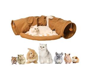 Pet Playground - 49 Inches Long, 24 Pads, Thick Fleece Dener, Portable Foldable Pen | Home Living Room Floor Nap Exploration Ferret Training Small A