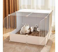 Pet Playpen, 75 * 75 * 55CM Cat Bed House for Encrypted Indoor Outdoor | Translucent Cat Cave with Big Space for Rabbit, Kitten, Hamster, Guinea Pig, Turtle, Hedgehog