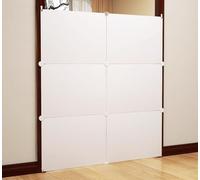 Pet Playpen,DIY Small Animal Cage Open Enclosure Portable Plastic Fence,DIY with Door Fence for Small Animals Pets,Safety and Decorative Railing (142×151CM)