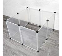 Pet Playpen Dog Exercise Pen Large Portable 8 Panel Dog Fence for Dogs Cats Pets Space Firm DIY Expandable Easy Install Indoor Use