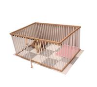 Pet Playpen Dog Pet Puppy Pen Cat Rabbit Fence Foldable , Enclosure Run Cage,Expandable Pet Pen for Indoor/Outdoor Use, DIY Assembly of Different Sizes With Activity Panel 10pieces Height68cm