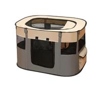 Pet Playpen - Foldable Puppy Playpen | Portable Pet Tent | Lightweight Retractable Cat & Dog Kennel | Easy Clean Mesh Pen | Portable Pet Kennel