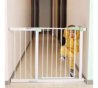 Pet Playpens Baby Safety Gates for Stairs and Doorways Pressure Fit Safety Pet Gate Auto Close Indoor Safety Gates for Dogs Metal Gate with Extension Staircase-Balusters/75-82Cm