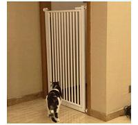 Pet Playpens,Indoor White Metal Safety Gates for Doorways Stair Walk Through Door Staircase-Balusters/a/97-103 cm