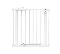Pet Playpens Safety Gate Durable Dog Gate Child Fence Isolation Door, Pet Gate for The House, Stair Gate, Doorways & Hallways Staircase-Balusters/White/76-85Cm