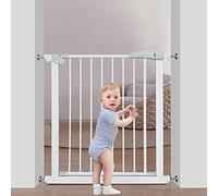 Pet Playpens Safety Gate Pressure Fit Metal Safety Pet Gate Auto Close Swing Shut Stair Fence Without Drilling for The House, Doorway, Stairs Staircase-Balusters/67-74Cm