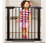 Pet Playpens Safety Gates Pet Fence Pet Gate Safety Automatic Closing 90° Stop Double Switch Design Pressure Fit, No Drilling for Doors and Stairs Staircase-Balusters/A+21Cm