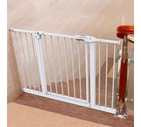 Pet Playpens Safety Gates Safety 1St Barrier Safety Gate Flat Step Metal White Staircase-Balusters/Width 85-94Cm