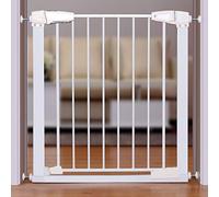 Pet Playpens,Safety Gates White Metal Stair Gates for Aisle Doorway Living Room Staircase-Balusters/a/123-127Cm