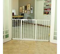 Pet Playpens,Walk Thru Safety Gate Metal Expandable Pet Gate for Doorways Rooms Pressure Mount Staircase-Balusters/a/118-124Cm