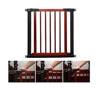 Pet Playpens,Wood Safety Gates Pressure Mounted Safety Pet Gate Walk-Thru Door, Extra Wide Self-Closing Staircase-Balusters/a/222-229Cm