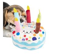 Pet Plush Sound Toy - Birthday Cake Shape Dog Chew Toys,Dog Exercise Toys, Dog Enrichment Toys, Pet Supplies for Small Medium Dogs