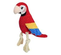 Pet Plush Sound Toy: Dog Toys Squeaky Animals, Dog Teething Parrots with Twisted Rope | Interactive Squeak Sound Toys for Small Dogs & Me