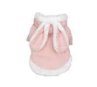 Pet polyester warm and windproof coat for small and medium-sized dogs, autumn and winter cold protection clothing, easy to clean, dog clothes for walking.(Pink,XL)