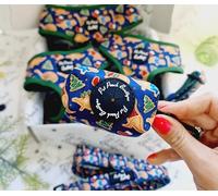 Pet Pooch Boutique Christmas Dino Rawr Biscuits Dog Poo Bag Holder