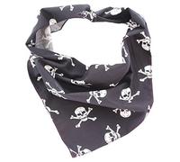 Pet Pooch Boutique Skulls Bandana for Dog, Small/Medium, Black