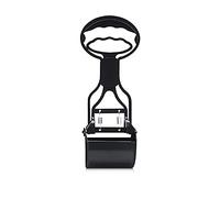Pet Pooper Scooper for Dogs Cats Non-Breakable High Strength Material Durable Spring Easy Pick Up Grass Gravel Jaw Claw Rake for Kids Children Women Men (Black)