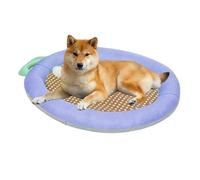 Pet Portable Pad, Soft Fabric Cooling Mattress, Summer Heat Relief Bed, Zero Electricity Needed, Self Cooling Comfort System, Best Kennel Crate Liner, Large Size Gray, For Indoor Home Dog