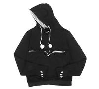 PET Pouch Hoodie with Front Carrier Pocket, Long Sleeve Sweatshirt Size L | Polyester Fabric, Adjustable Opening, Safety Tether Hook, Unisex Fit for Small Pets, Dogs, Outdoor Walks and Cuddling