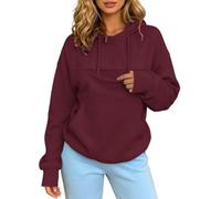 Pet Pouch Hoodies for Women Uk Ladies Hoodies Oversize Womens Pullover | Long Sleeve Womens Hoodies with Drawstring Big Pet Pouch Hoody Sweatshirts for Womens Uk Casual Ladies Pullover Autumn Winter