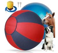 Pet Prime 25" Herding Ball for Dogs, Herding Dog Toys with Hand Pump for Australian Shepherd,Toys for Play and Exercise,Large Dog Ball for Cattle Collie Dogs Horse with Durable Cover