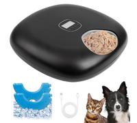 Pet Prime Automatic Cat Food Feeder, Pet Feeder with Digital Timer and Two Ice Packs, 6 Meal Food Dispenser, up to 300g in Each Automatic Cat Feeder for Wet Food