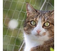 Pet Prime Cat Safety Net for Balcony Window Transparent Protective Net for Cats Pet Anti-escape Net Invisibel Safety Fence Include Fixing Set (4x3m)