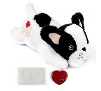 pet prime Dog Plush Toy Easing Puppy Anxiety Dog Heart Beat Comfort Toy Pet Soft Stuffed Animal Puppy Sleeping Buddy (Bulldog)