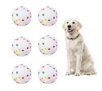 pet prime ETPU Dog Balls 6 Pack 6.35cm More Biting-Proof Dog Chew Toys, High Bounce Interactive Toys Easy to Clean Pet Play Balls for Upgraded Max Launcher for Large Dogs